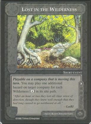 Middle-Earth: The Wizards (Base Set) card 262 Lost in the Wilderness