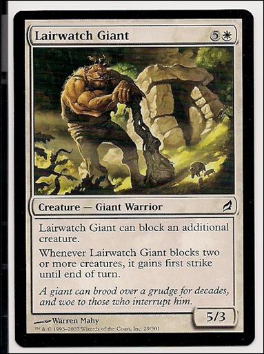 Magic the Gathering: Lorwyn (Base Set) card 29 Lairwatch Giant