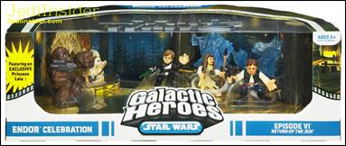 Star Wars: Galactic Heroes Cinema Scenes figure 28 Endor Celebration