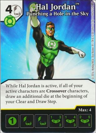 DC Comics Dice Masters Green Arrow and The Flash card 98 Hal Jordan: Punching a Hole in the Sky