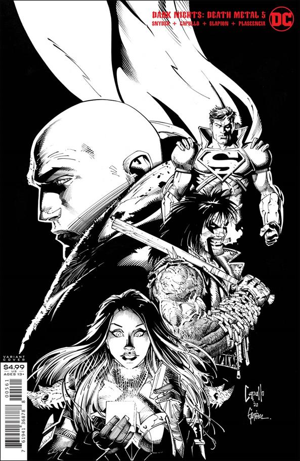 Dark Nights: Death Metal issue 5-F Greg Capullo 1:100 Black & White Cover