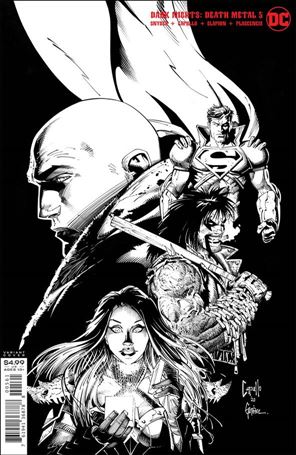 Dark Nights: Death Metal issue 5-F Greg Capullo 1:100 Black & White Cover