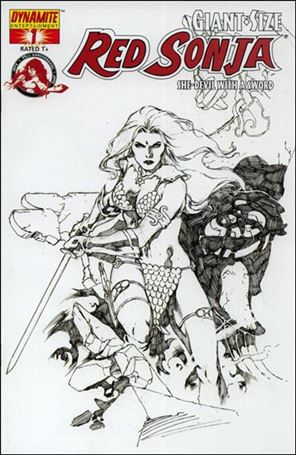 Giant Size Red Sonja issue 1-C Mel Rubi 1:15 Sketch Cover