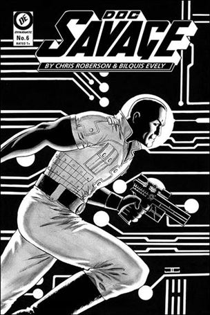 Doc Savage (2013) issue 6-C John Cassaday Black & White Cover
