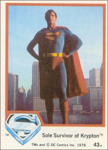 Superman (Movie) Series 1 (Base Set) card 43 Sole Survivor of Kypton