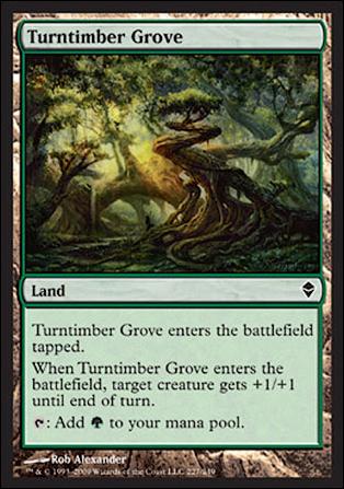Magic The Gathering: Zendikar (Base Set) card 227 Turntimber Grove