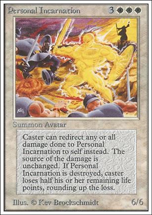 Magic the Gathering: Unlimited (Base Set) card 32 Personal Incarnation