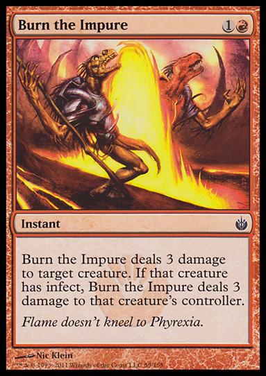 Magic the Gathering: Mirrodin Besieged (Base Set) card 59 Burn the Impure