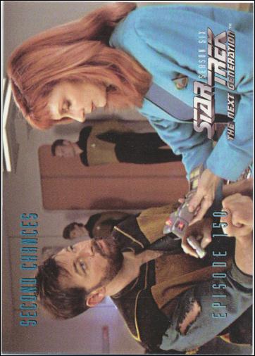 Star Trek: The Next Generation - The Episode Collection Season Six (Base Set) card 607 Second Chances, Episode 150A