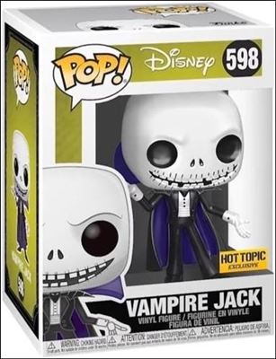 POP! Disney figure '598'-B Vampire Jack (Metallic) Hot Topic Exclusive