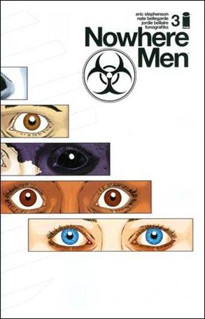 Nowhere Men issue 3-B 2nd Printing Cover