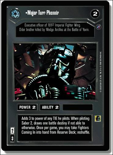 Star Wars: Death Star II Limited (Base Set) card 24 Major Turr Phennir
