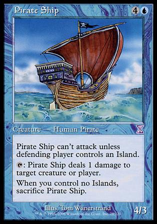 Magic the Gathering: Time Spiral (Timeshifted Subset) card 28 Pirate Ship