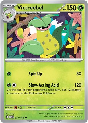 Pokemon: Scarlet & Violet - 151 (Base Set) card 071/165-B Victreebel (Reverse Holofoil)