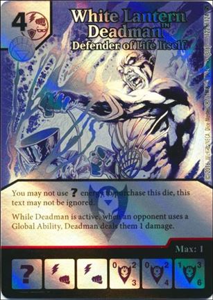 DC Comics Dice Masters Green Arrow and The Flash card 122 White Lantern Deadman: Defender of Life Itself