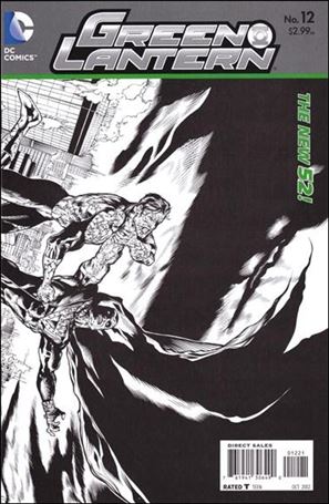 Green Lantern (2011) issue 12-D Wraparound 1:25 Black and White Cover