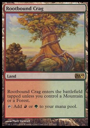 Magic the Gathering: 2010 Core Set (Base Set) card 227 Rootbound Crag