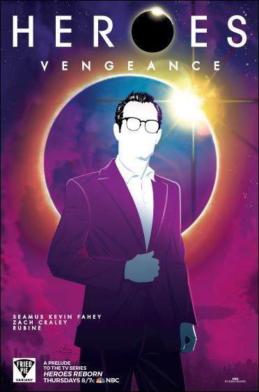 Heroes: Vengeance issue 1-D Rian Hughes Fried Pie Cover