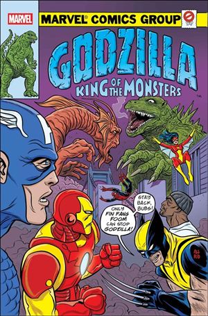 Godzilla vs. Avengers issue 1-D Michael Allred Godzilla King of the Monsters Cover