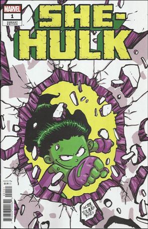 She-Hulk (2022) issue 1-D Skottie Young Baby Cover