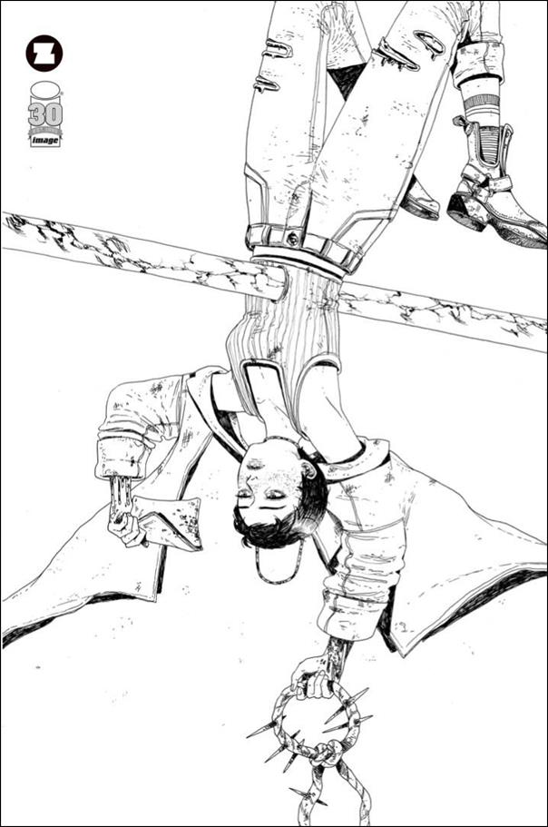 Joe Hill's Rain issue 4-D Zoe Thorogood 1:50 Black & White Cover