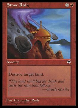 Magic the Gathering: Tempest (Base Set) card 206 Stone Rain