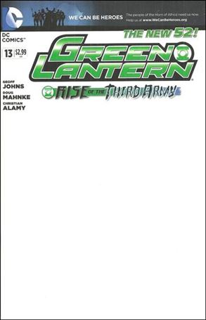 Green Lantern (2011) issue 13-E We Can Be Heroes Blank Cover