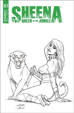 Sheena: Queen of the Jungle (2021) issue 7-H Joseph Michael Linsner 1:10 Black & White Cover
