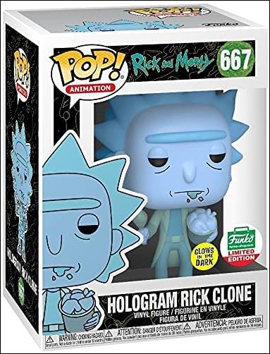 POP! Animation figure 667 Hologram Rick Clone