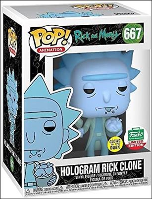 POP! Animation figure 667 Hologram Rick Clone