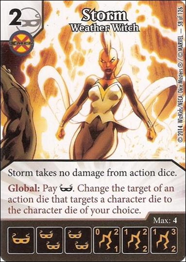 Marvel Dice Masters Uncanny X-Men  card 58 Storm: Weather Witch