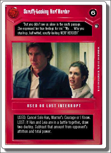 Star Wars: Hoth Revised (Base Set) card 60 Scruffy-Looking Nerf Herder
