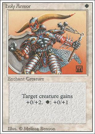 Magic the Gathering: Revised (Base Set) card 23 Holy Armor