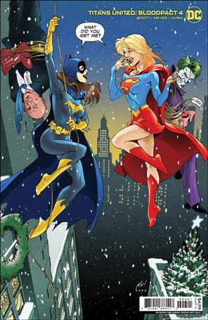 Titans United: Bloodpact issue 4-C Matt Haley DC Holiday Cardstock Cover