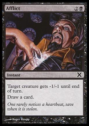 Magic the Gathering: 10th Edition (Base Set) card 125 Afflict