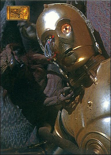 Star Wars Trilogy Collection (Base Set) card 83 Leia Points the Barge's Gun at the Deck