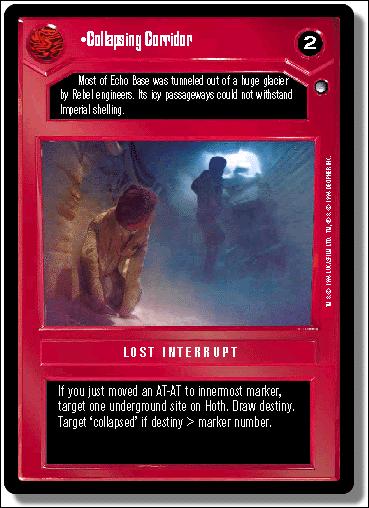 Star Wars: Hoth Limited (Base Set) card 36 Collapsing Corridor