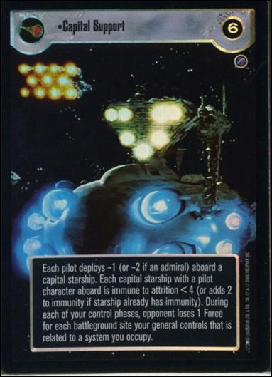 Star Wars: Reflections II: Expanding the Galaxy (Base Set) card 78 Capital Support