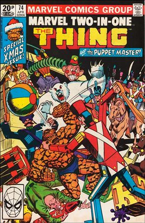 Marvel Two-in-One (1974) issue 74-C UK Price Cover