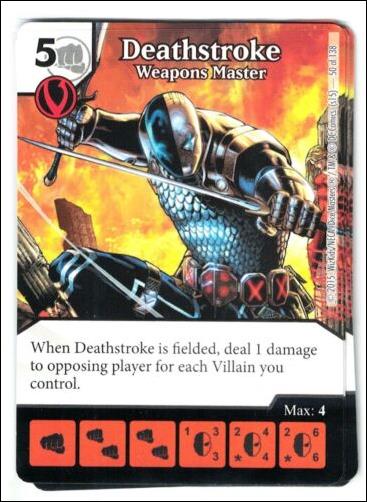 DC Comics Dice Masters Justice League  card 51 Deathstroke - Weopons Master 