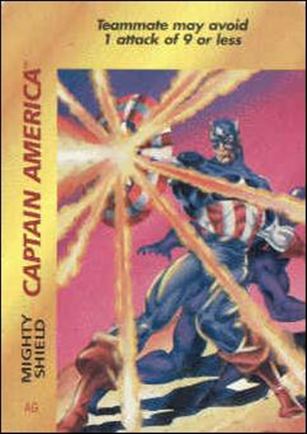 Marvel OverPower (Base Set) card nn61 Captain America: Mighty Shield