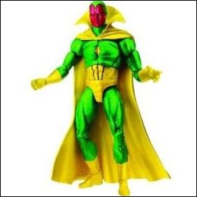 Marvel Universe (Series 2) figure 006-B Vision (Silver Age) - Loose