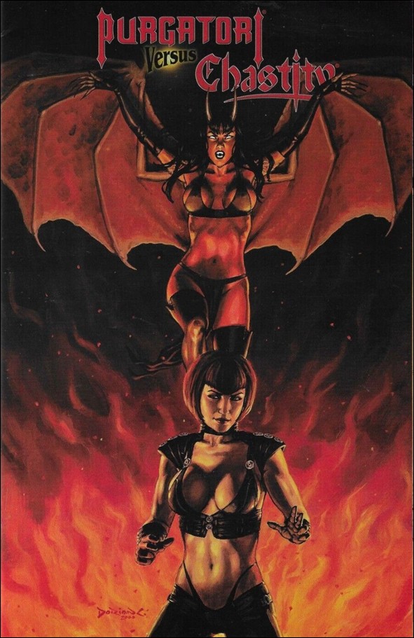 Purgatori Versus Chastity issue 1-D Dynamic Forces Dorian Cleavenger Cover w/COA