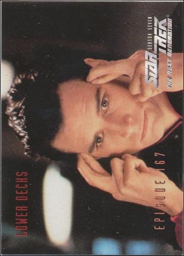 Star Trek: The Next Generation - The Episode Collection Season Seven (Base Set) card 689 Lower Decks, Episode 167-B