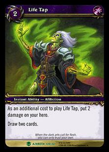 World of Warcraft: Heroes of Azeroth (Base Set) card 128 Life Tap