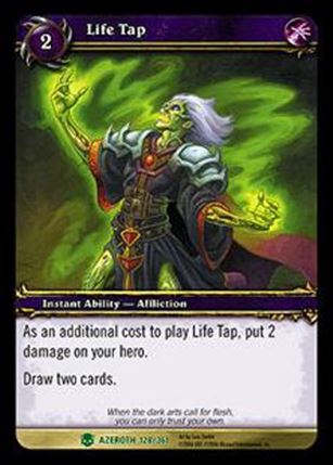 World of Warcraft: Heroes of Azeroth (Base Set) card 128 Life Tap