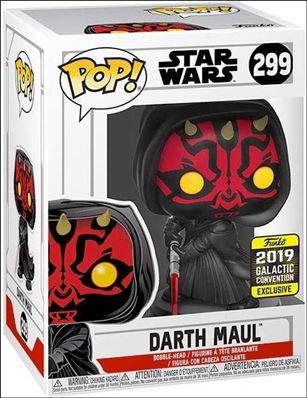 POP! Star Wars figure 299-B Darth Maul Galactic Convention Exclusive