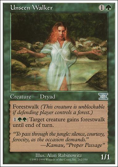 Magic the Gathering: 6th Edition (Base Set) card 262 Unseen Walker