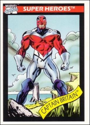 Marvel Universe: Series 1 (Base Set) card 40 Captain Britain