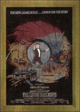 James Bond Connoisseur's Collection Volume Three: The Bond Legacy (Metalworks Posters Subset) card P15  The Living Daylights